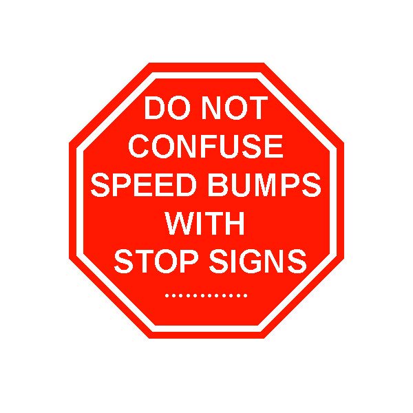 Speed bumps in Marketing